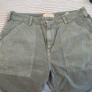 CQY denim military pants